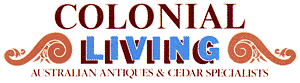 The Colonial Living logo in its early days.