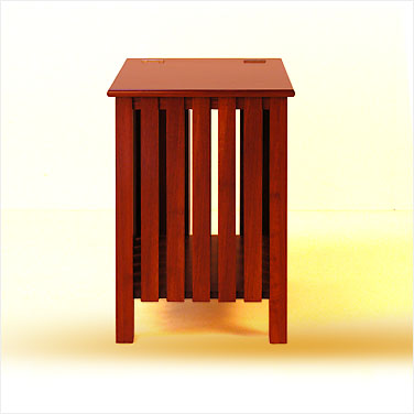 Freestanding Solid Red Cedar Laundry Basket. Click to view a larger image.